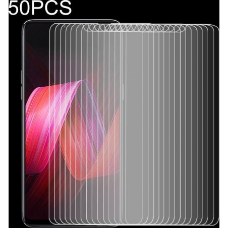 50 STUKS 9H 2.5D gehard glasfilm voor OPPO R15 / R15 Pro