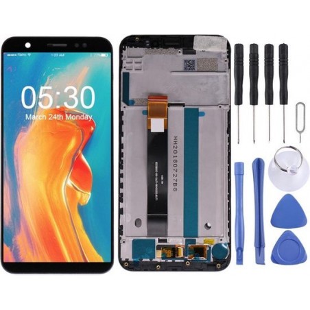 Lcd-scherm en digitizer volledige montage met frame voor Asus ZenFone Live (L1) ZA550KL X00RD (zwart)