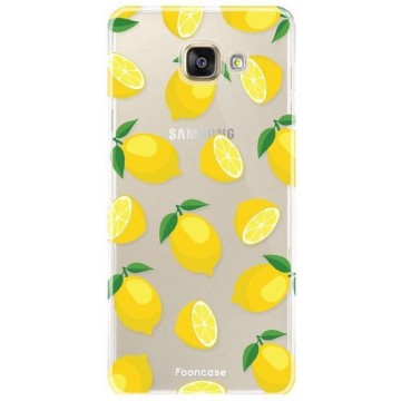 FOONCASE Samsung Galaxy A5 2016 hoesje TPU Soft Case - Back Cover - Lemons / Citroen / Citroentjes