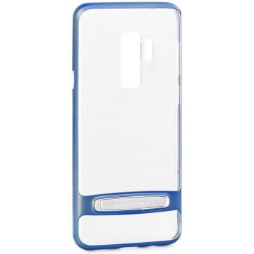 Mercury Dream Bumper - Hoesje voor Samsung Galaxy S9 + met metalen standaard (koraalblauw)