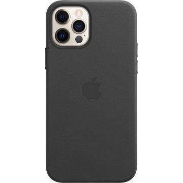 Apple leren hoesje met MagSafe - Voor iPhone 12 Pro - Zwart