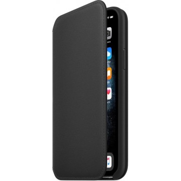 Apple Leren Folio Hoesje voor iPhone 11 Pro - Zwart