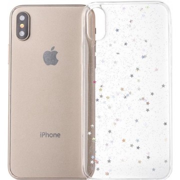 Let op type!! Epoxy Sky patroon softcase voor iPhone XS Max 6 5 inch (transparante Sequin)