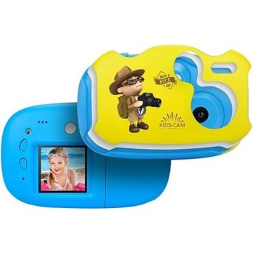 Let op type!! 2 0 mega pixel 1 44 inch HD scherm Creative DIY Mini digitale camera voor kinderen (blauw)