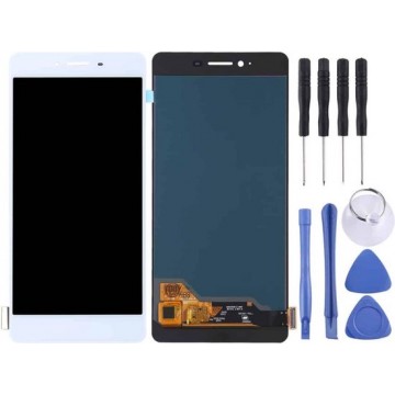 Let op type!! LCD Screen and Digitizer Full Assembly for OPPO R7s(White)