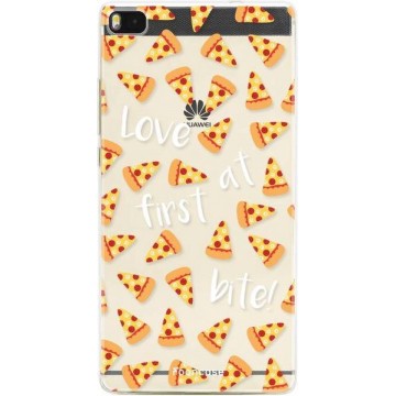 FOONCASE Huawei P8 hoesje TPU Soft Case - Back Cover - Pizza / Food