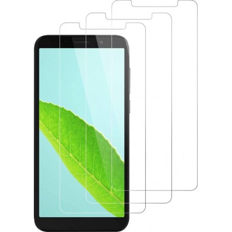 Motorola Moto E6s Screenprotector Glas - Tempered Glass Screen Protector - 3x