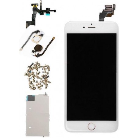 Voor Apple iPhone 6 Plus - A+ Voorgemonteerd LCD scherm Wit