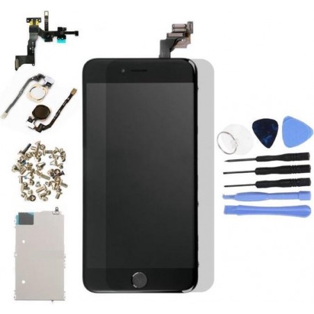 Voor Apple iPhone 6S Plus - AA+ Voorgemonteerd LCD scherm Zwart & Tools + Screen Guard