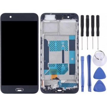 Let op type!! TFT Materials LCD Screen and Digitizer Full Assembly with Frame for OPPO R11(Black)