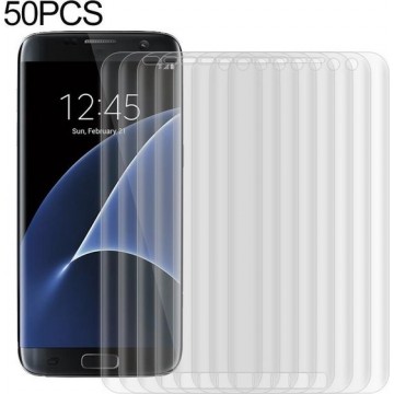 Let op type!! Voor Galaxy S7 50 PCS 3D Curved Full Cover Soft PET Film Screen Protector