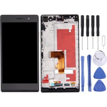 iPartsBuy Huawei Ascend P7 LCD Screen + Touch Screen Digitizer Assembly with Frame(Black)