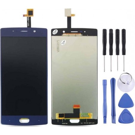 Lcd-scherm en Digitizer Full Assembly voor Doogee BL7000 (blauw)