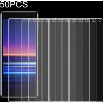 Let op type!! 50 stuks voor Sony Xperia 20 9H 2.5 D scherm gehard glas film