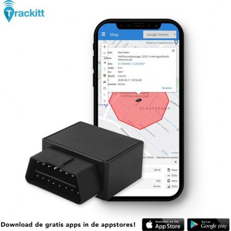 Trackitt GPS Tracker Auto OBD2 / OBDII incl SIM