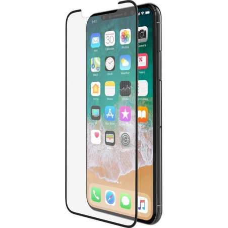 Belkin Screenprotector Tempered Curve - iPhone X en iPhone Xs - Zwart frame