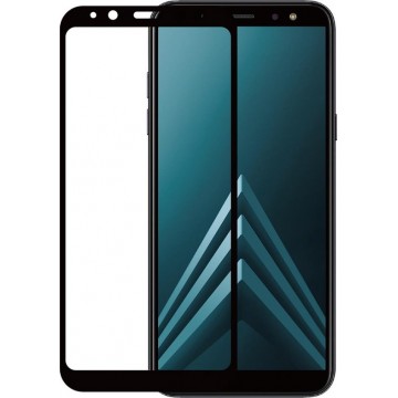 Azuri Tempered Glass flat RINOX ARMOR  - zwart frame - Samsung A6 Plus (2018)