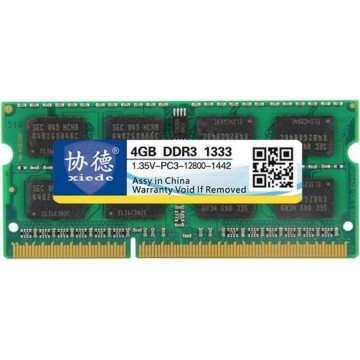 Let op type!! XIEDE X095 DDR3 1333MHz 4GB 1.35 V algemene volledige compatibiliteit geheugen RAM module voor laptop