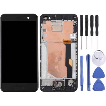Let op type!! LCD Screen and Digitizer Full Assembly with Frame for HTC U Play (Black)