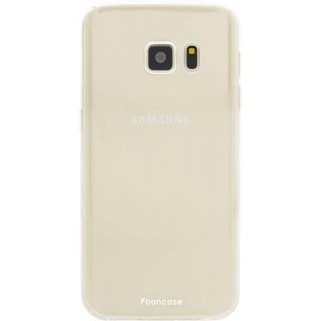 FOONCASE Samsung Galaxy S7 hoesje TPU Soft Case - Back Cover - Transparant / Doorzichtig