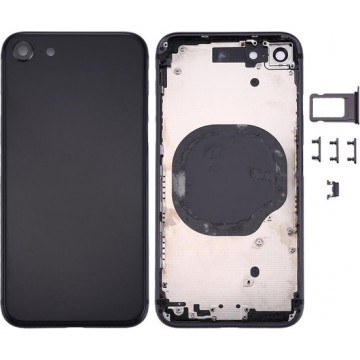 Let op type!! Back Housing Cover for iPhone 8 (Black)