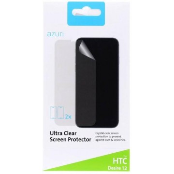 Azuri screenprotector Ultra Clear - Voor HTC Desire 12 - Transparant - 2 stuks