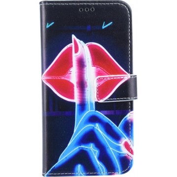 Samsung Galaxy A6 (2018) Pasjeshouder Print Booktype hoesje - Magneetsluiting (A6 2018)