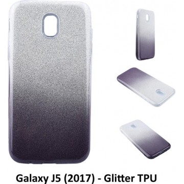 Kleurovergang Zwart Glitter TPU Achterkant voor Samsung Galaxy J5 (2017) (J530F)