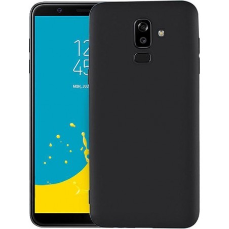 Samsung Galaxy J8 2018 Hoesje - Siliconen Back Cover - Zwart