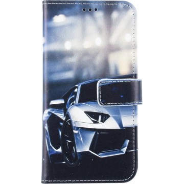 Samsung Galaxy A6 (2018) Pasjeshouder Print Booktype hoesje - Magneetsluiting (A6 2018)