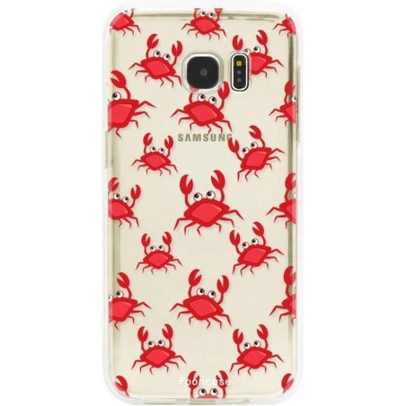 FOONCASE Samsung Galaxy S7 Edge hoesje TPU Soft Case - Back Cover - Crabs / Krabbetjes / Krabben