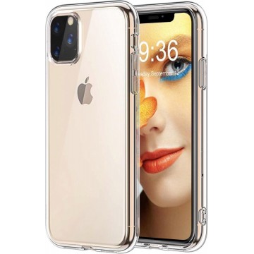 Luxe Back cover voor Apple iPhone 11 Pro Max - Transparant - Soft TPU hoesje