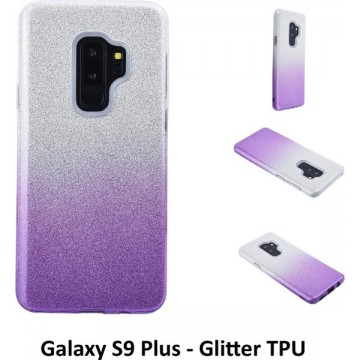 Kleurovergang Paars Glitter TPU Achterkant voor Samsung Galaxy S9 Plus (G965)