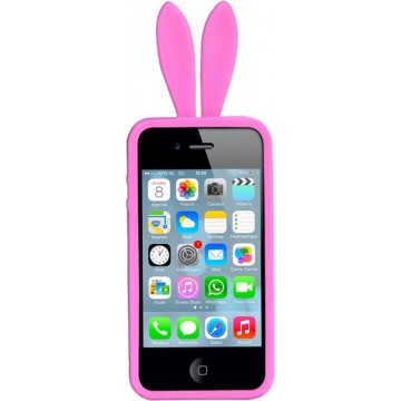 Telefoon Hoesje Konijnen Oortjes - iPhone 5 - Roze