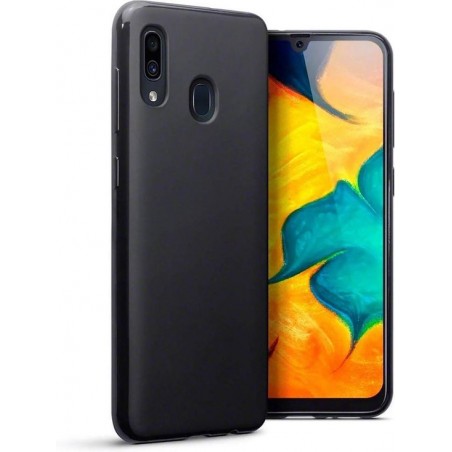 EmpX.nl Samsung Galaxy A20/A30 TPU Zwart Back cover