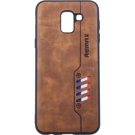 Backcover hoesje voor Samsung Galaxy J6 (2017) - Bruin (J600F)