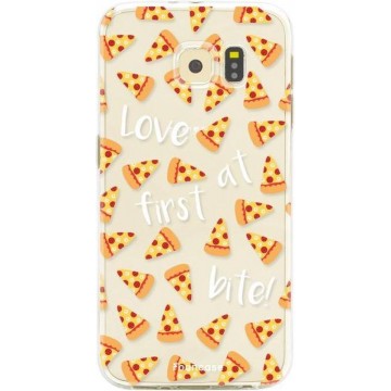 FOONCASE Samsung Galaxy S6 hoesje TPU Soft Case - Back Cover - Pizza / Food