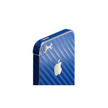 Avanca Telefoon Wrap/Sticker - Telefoonbescherming - Carbon Film - iPhone 4/4S - Blauw