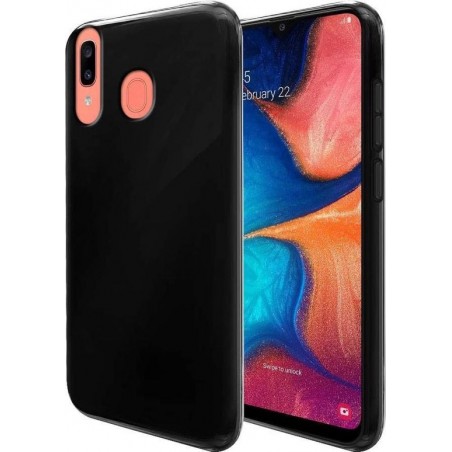 Soft TPU Zwart hoesje Silicone Case Samsung Galaxy A30