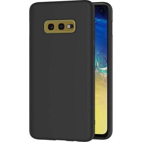 Samsung Galaxy S10E - Silicone Hoesje - Zwart