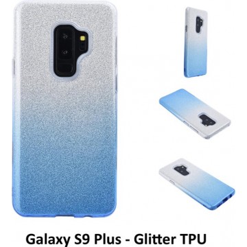 Kleurovergang Blauw Glitter TPU Achterkant voor Samsung Galaxy S9 Plus (G965)