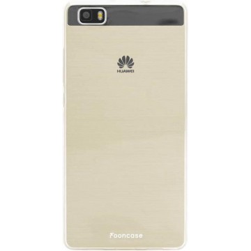 FOONCASE Huawei P8 Lite 2016 hoesje TPU Soft Case - Back Cover - Transparant / Doorzichtig