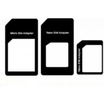 Nano Sim Adapters 3-in-1 (iPhone 5(S) en iPhone 5c)
