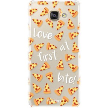 FOONCASE Samsung Galaxy A3 2016 hoesje TPU Soft Case - Back Cover - Pizza / Food