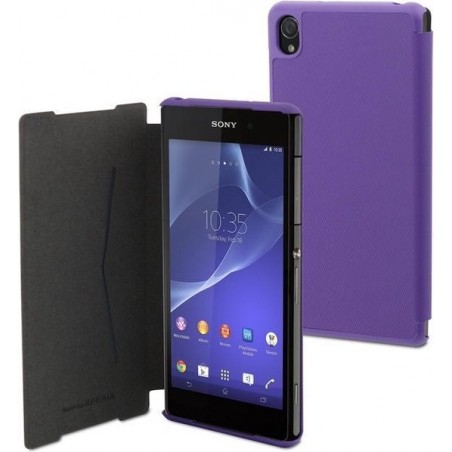 muvit Sony MFX Xperia Z2 Ultra Slim Folio Card case Purple