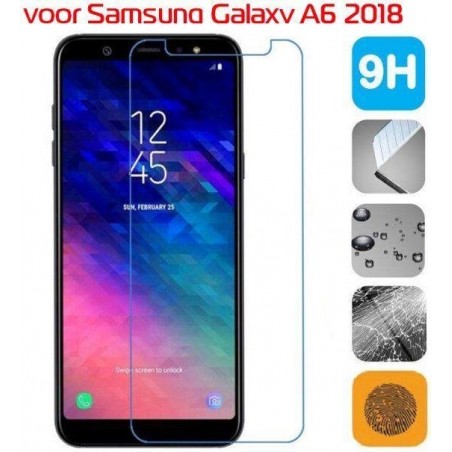 Samsung Galaxy A6 2018 – Tempered Glass Screen Protector – 0.25mm 2.5D Premium 9H Gehard Glas – ‘s Werelds Beste