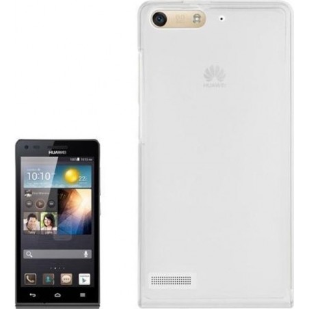 Huawei Ascend G6 - hoes cover case - TPU - wit