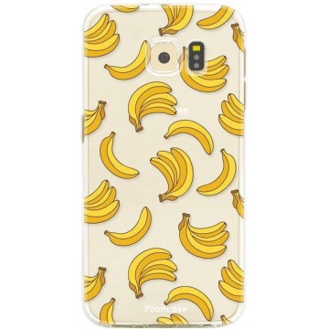 FOONCASE Samsung Galaxy S6 hoesje TPU Soft Case - Back Cover - Bananas / Banaan / Bananen