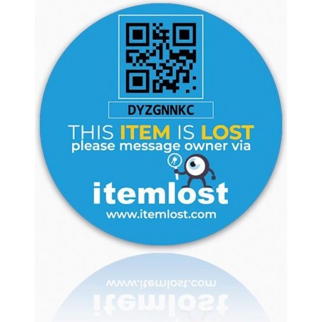 itemlost slimme Sticker klein rond