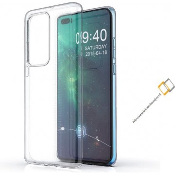 Nieuwetelefoonhoesjes.nl / Huawei P40 Pro Plus Transparant siliconen hoesje